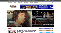 Desktop Screenshot of globalflamenco.com